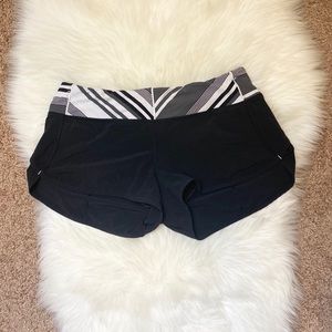 Lululemon Speed Up Shorts 2” Black/White